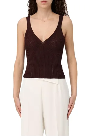 Twin-Set Dames, Tops, Bruin, Maat: XS Viscose
