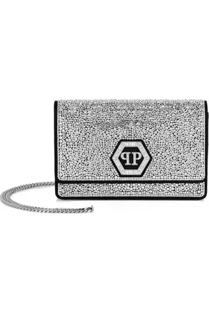 Philipp Plein Dames, Tassen, Zwart, Maat: ONE Size Zijde