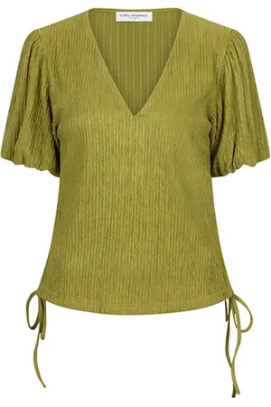 lofty manner Dames, Blouses & Shirts, Groen, Maat: S Poliester