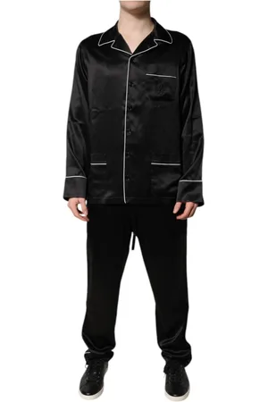 Dolce & Gabbana Heren, Nachtkleding & Lounge, Zwart, Maat: XS Zijde