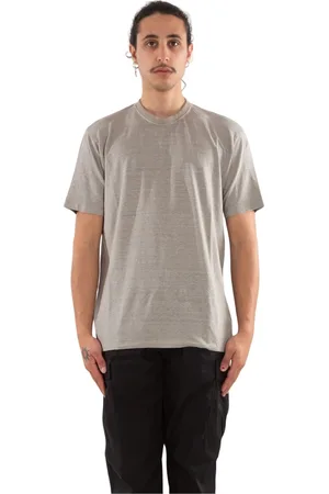Daniele Fiesoli Heren, Tops, Grijs, Maat: 2XL Linnen