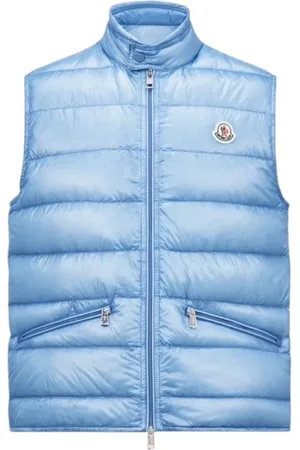 Moncler Heren, Jassen, Blauw, Maat: L Nylon