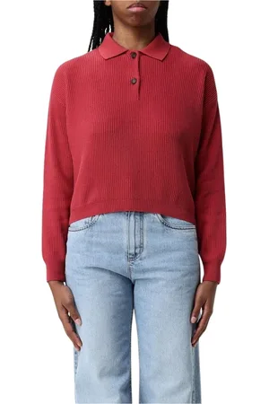 Brunello Cucinelli Dames, Truien, Rood, Maat: L Katoen