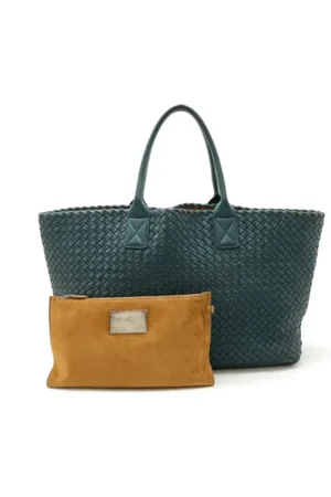 Bottega Veneta Dames, Pre-owned, Blauw, Maat: ONE Size Leer