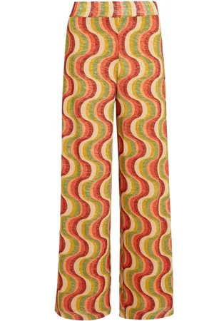 King Louie Dames, Broeken, Rood, Maat: XL Poliester