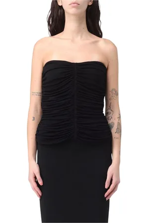 Saint Laurent Dames, Tops, Zwart, Maat: XS Viscose