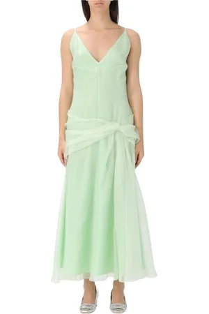 DEL CORE Dames, Jurken, Groen, Maat: XS Zijde