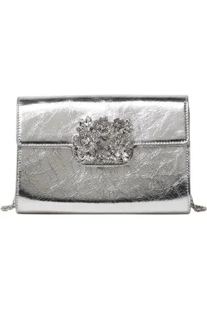 Roger Vivier Dames, Tassen, Grijs, Maat: ONE Size Leer