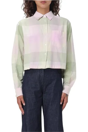 Aspesi Dames, Blouses & Shirts, Veelkleurig, Maat: 2XS Katoen
