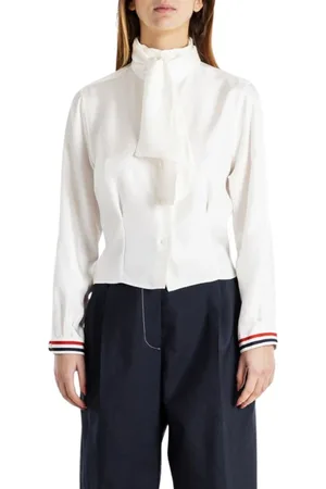 Thom Browne Dames, Blouses & Shirts, Wit, Maat: M Zijde