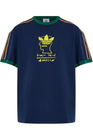 adidas Unisex, Tops, Blauw, Maat: S Katoen