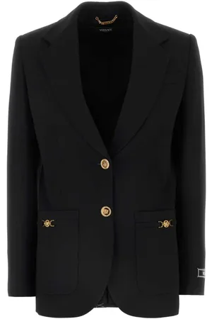 VERSACE Dames, Jassen, Zwart, Maat: 2XS Wol
