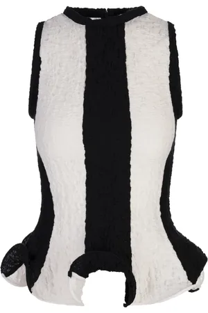 Msgm Dames, Tops, Zwart, Maat: 2XS Katoen