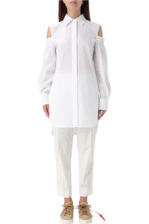 Max Mara Dames, Blouses & Shirts, Wit, Maat: XS Katoen