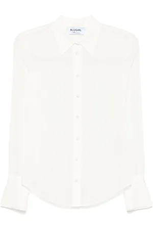 Blugirl Dames, Blouses & Shirts, Wit, Maat: S