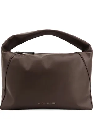Brunello Cucinelli Dames, Tassen, Bruin, Maat: ONE Size Leer