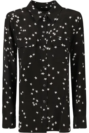 Equipment Dames, Blouses & Shirts, Zwart, Maat: L Zijde