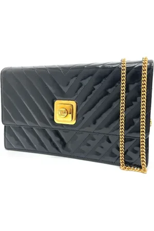 CHANEL Dames, Pre-owned, Zwart, Maat: ONE Size Leer