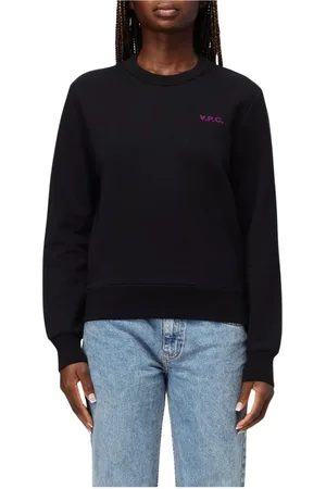 A.P.C. Dames, Sweatshirts & Hoodies, Zwart, Maat: S Katoen