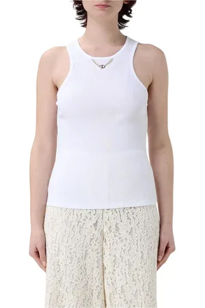 Twin-Set Dames, Tops, Wit, Maat: XS Katoen