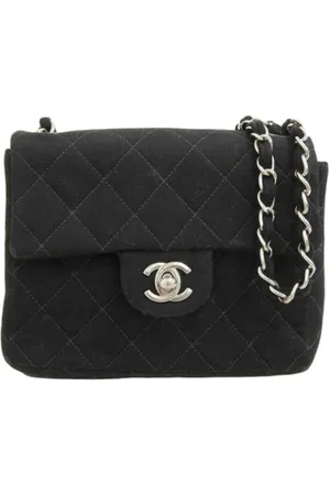 CHANEL Dames, Pre-owned, Zwart, Maat: ONE Size Katoen