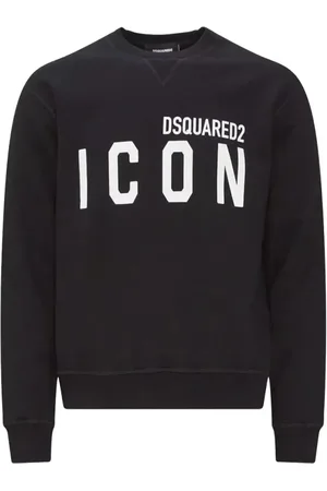 Dsquared2 Heren, Sweatshirts & Hoodies, Zwart, Maat: 2XL Katoen