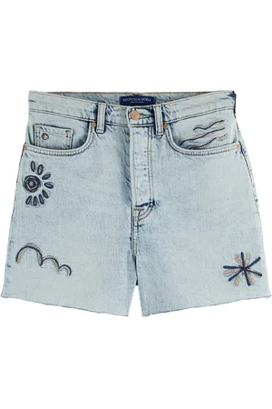 Scotch&Soda Dames, Korte broeken, Blauw, Maat: W25 Denim