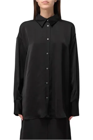 Fabiana Filippi Dames, Blouses & Shirts, Zwart, Maat: M Zijde