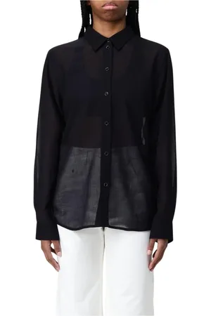 Helmut Lang Dames, Blouses & Shirts, Zwart, Maat: S Zijde