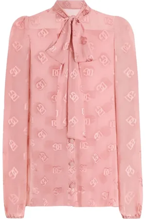 Dolce & Gabbana Dames, Blouses & Shirts, Roze, Maat: XS Viscose