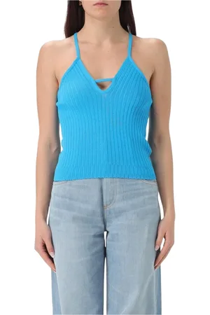 Iceberg Dames, Tops, Blauw, Maat: S Katoen