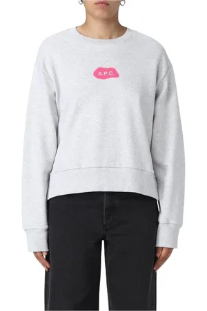 A.P.C. Dames, Sweatshirts & Hoodies, Grijs, Maat: L Katoen