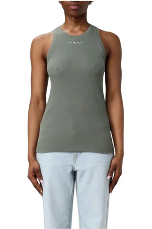Pinko Dames, Tops, Groen, Maat: S