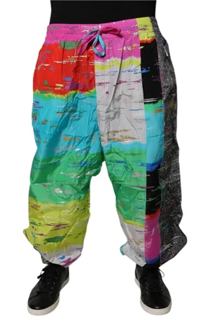 Dolce & Gabbana Heren, Broeken, Veelkleurig, Maat: 5XL Nylon