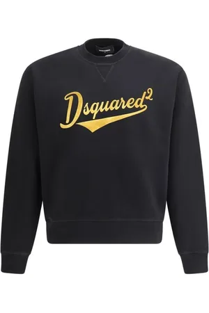 Dsquared2 Heren, Sweatshirts & Hoodies, Zwart, Maat: 2XL Katoen
