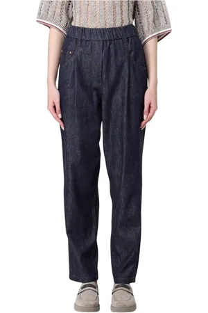 Brunello Cucinelli Dames, Jeans, Blauw, Maat: 2XS Denim