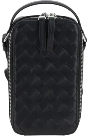 Bottega Veneta Heren, Tassen, Zwart, Maat: ONE Size Leer
