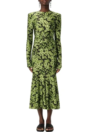 Serafini Dames, Jurken, Groen, Maat: S Viscose