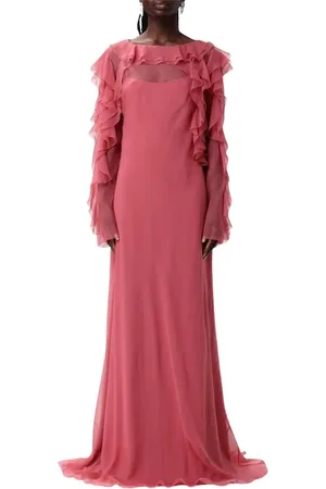 Alberta Ferretti Dames, Jurken, Roze, Maat: S Zijde