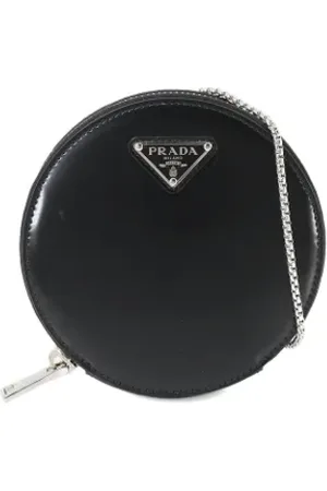 Prada Dames, Pre-owned, Zwart, Maat: ONE Size Leer