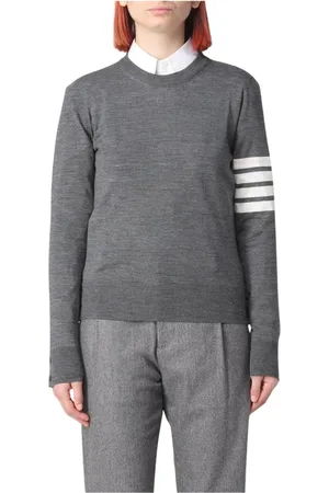 Thom Browne Dames, Truien, Grijs, Maat: S Wol