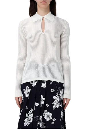 Max Mara Dames, Truien, Wit, Maat: L Wol