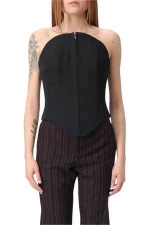Alexander McQueen Dames, Tops, Zwart, Maat: 2XS
