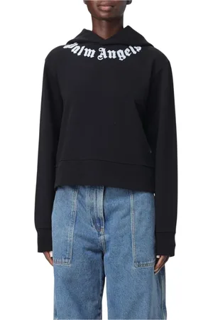 Palm Angels Dames, Sweatshirts & Hoodies, Zwart, Maat: XS Katoen