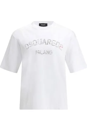 Dsquared2 Heren, Tops, Wit, Maat: M Katoen
