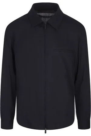 HUGO BOSS Heren, Jassen, Blauw, Maat: 2XL Linnen