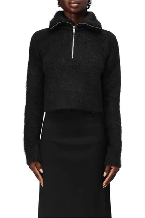 Sportmax Dames, Truien, Zwart, Maat: S Mohair