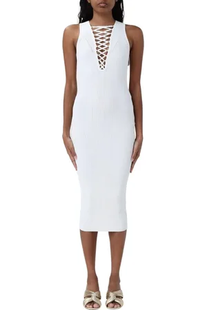 Elisabetta Franchi Dames, Jurken, Wit, Maat: M