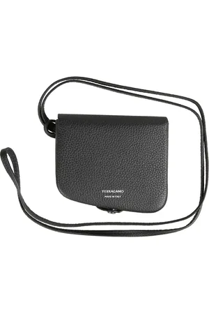 Salvatore Ferragamo Heren, Accessoires, Zwart, Maat: ONE Size Leer