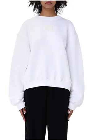 Alexander Wang Dames, Sweatshirts & Hoodies, Wit, Maat: M Katoen